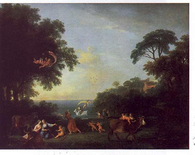 Francesco Zuccarelli Landscape with the Rape of Europa